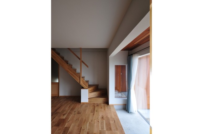 土間空間のあるリビング